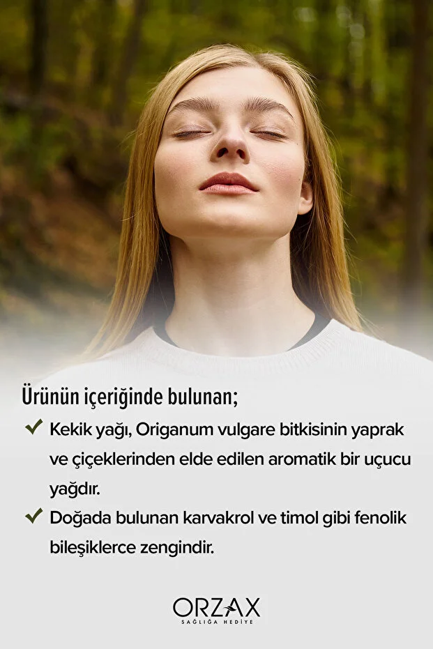 İzmir Kekiği (Origanum Onites L.) Yağı - Çinko - Oregano Oil - 30 Kapsül